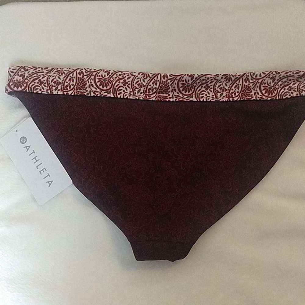 Athleta Aqualuxe Batik Swimsuit Bikini Bottom - Picture 4 of 14